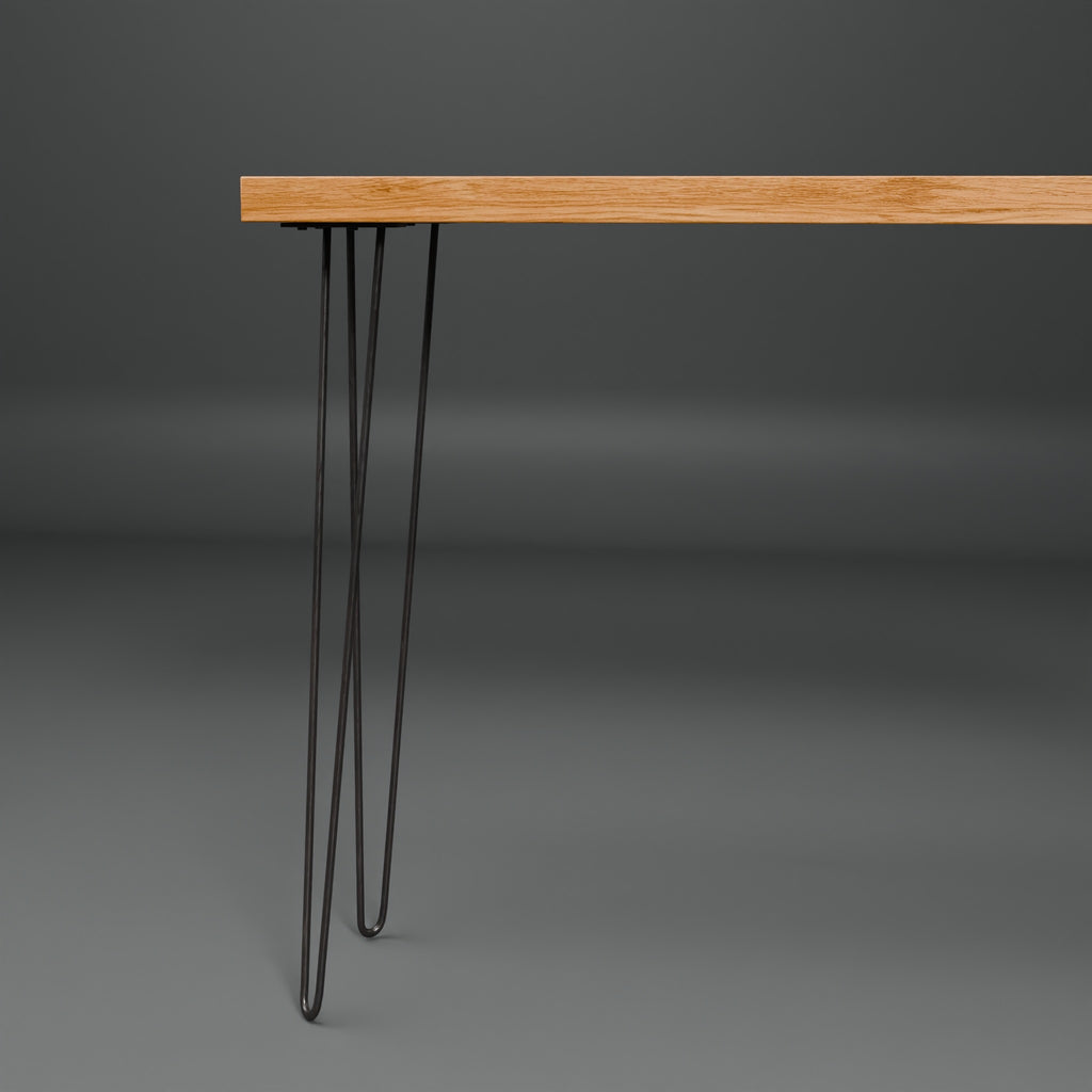 Hairpin Console Table (Natural Oak)